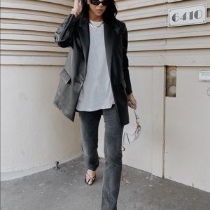 NWOT⭐️FINAL MARK DOWN ⭐️Faux Leather Blazer